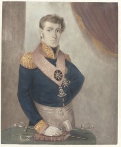 Principe Federico dei Paesi Bassi come gran maestro dei Massoni, 1817 da Anonymous