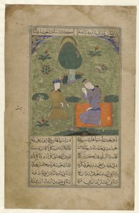 Principe Kushrau piangente in un paesaggio