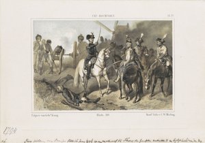 Il principe Guglielmo nella battaglia di Fleurus, 1794 da Anonymous