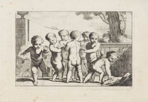 Putti che giocano a nascondino