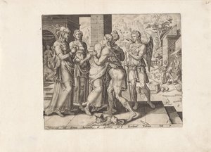 Raguel accoglie Tobia da Anonymous