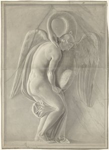 Rilievo con Leda e il cigno da Anonymous