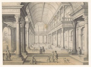 Sala rinascimentale con figure