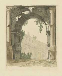 Porta romana con mura cittadine da Anonymous