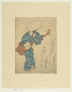 Musicista itinerante con samisen da Anonymous