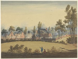 Rovine di Hougoumont (serie: Sette tavole di Waterloo e dintorni) da Anonymous
