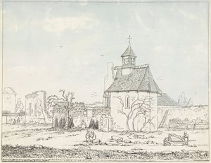 Rovine di Hougoumont (serie: Sette tavole di Waterloo e dintorni) da Anonymous