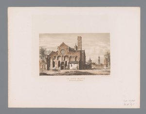 Rovine della Chiesa di Santa Maria a Utrecht da Anonymous