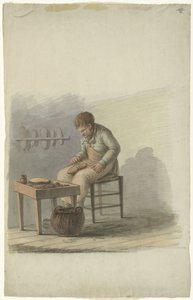 Calzolaio al lavoro da Anonymous