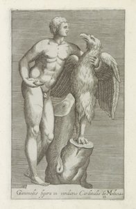 Scultura di Giove come aquila con Ganimede da Anonymous