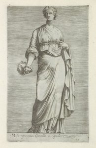 Scultura di Talia, musa della commedia da Anonymous
