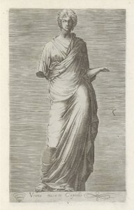 Scultura di Urania, musa dell