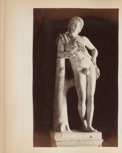 Sculptuur van de rustende satyr in de Capitolijnse Musea te Rome, Italië da Anonymous