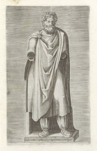 Scultura di un re prigioniero