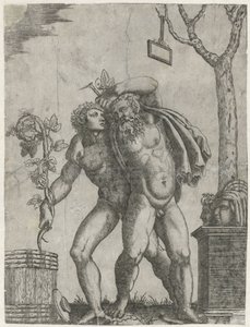 Silenus sostenuto da un giovane baccante da Anonymous