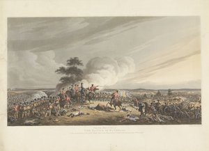 Battaglia di Waterloo, 1815 Veduta da Mont St. Jean della Battaglia di Waterloo, all