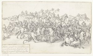 Battaglia di Lekkerbeetje, 1600 (Sanguinosa battaglia tra 22 cavalieri francesi e 22 cavalieri olandesi sotto Breaut e Gerard Leckerbeetge Ao. 1600)