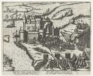 Castello Loevestein preso da Herman de Ruiter, 1570 da Anonymous