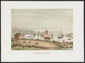 Ponte ferroviario a Dordrecht, 1872 (serie: De Voornaamste Spoorwegbruggen in Nederland)
