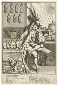 Caricatura di Luigi Guglielmo di Baden-Baden, 1705 da Anonymous