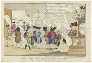 Caricatura degli inglesi a Sint-Eustatia, 1781 da Anonymous