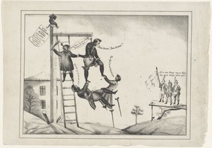 Caricatura della Milizia Volontaria, 1830 Alle armi! Alle armi! da Anonymous