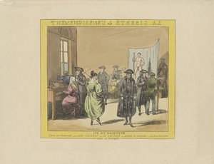Caricatura sulla libertà di insegnamento, 1828 da Anonymous