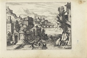 Città su un fiume da Anonymous