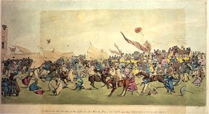 Partenza per Epsom o gli effetti di una giornata ventosa, 1820 da Anonymous
