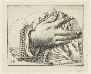 Studio di una mano da Anonymous