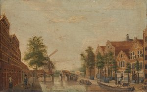 Il Brouwersgracht ad Amsterdam da Anonymous