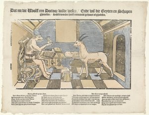 Il lupo e la capra (De wolf en de geit) da Anonymous
