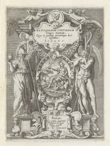 Frontespizio con Roma, Minerva e Saturno da Anonymous