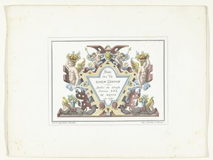 Frontespizio per la serie di stampe di costumi in facsimile Habitus Variarum Gentium