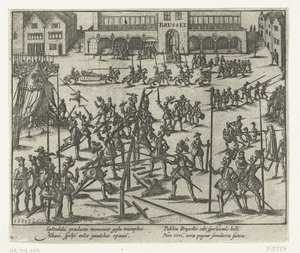 Torneo nella Piazza Grande di Bruxelles, 1569 da Anonymous