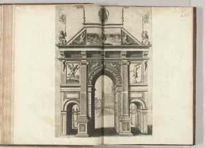 Arco di trionfo con la gru, 1594 da Anonymous