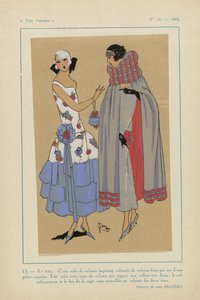 Très Parisien, 1923, No 11: 15. - AL BALLO. - Questo abito di velluto... da Anonymous