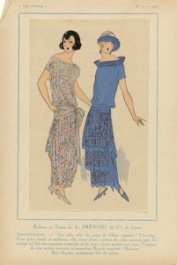 Très Parisien, 1923, No. 3: Rubans et Tissus de A. PRÉVOST...SENTIMENTALES... da Anonymous