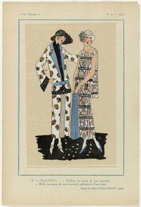 Très Parisien, 1923, No 5: 9.- SANS-SOUCI. 1. Tailleur di jersey... da Anonymous