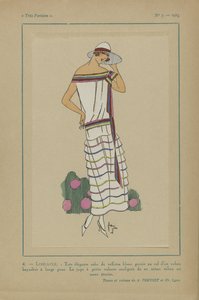 Très Parisien, 1923, No 7: 4.- LIBELLULE. - Très élégante robe de taffetas da Anonymous