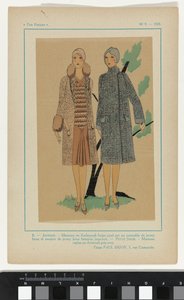 Très Parisien, 1928, No. 9: 8.- JEUNESSE. Manteau en Kadsourah