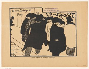 Biglietto da visita del mercante di stampe Edmond Sagot a Parigi da Anonymous
