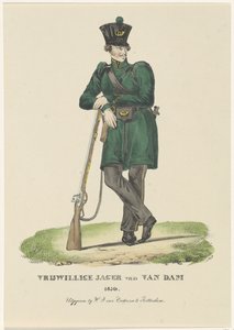 Cacciatore volontario di Van Dam, 1830