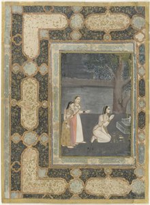 Donne davanti a un altare linga (Bhairavi ragini) da Anonymous
