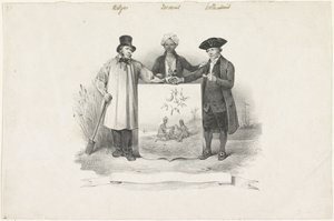 Stemma con Belga, Giavanese e Olandese, 1826 da Anonymous