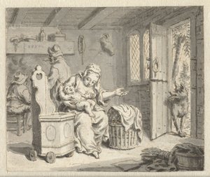 Il lupo, la madre e il bambino (Progetti per illustrazioni per un