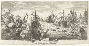 Battaglia navale a Beachy Head, 1690 da Anonymous
