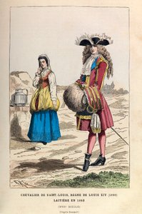 Un Cavaliere di San Luigi (1693) e una Lattiera (1680) sotto il regno del re Luigi XIV nel XVII secolo da Anonymous Anonymous