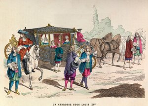 Una carrozza, regno del re Luigi XIV - collezione privata da Anonymous Anonymous