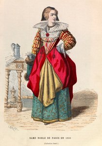 Una nobile dama di Parigi 1633 - collezione privata da Anonymous Anonymous
